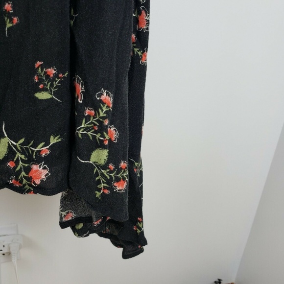 Free People Black Floral Dress Sleeveless - Picture 4 of 8